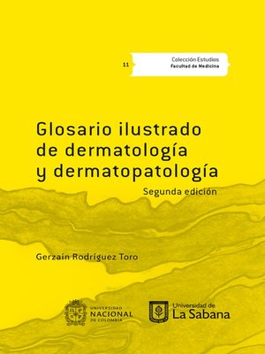 cover image of Glosario ilustrado de dermatología y dermatopatología